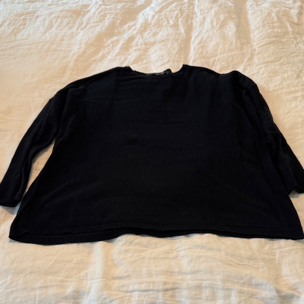 Black Long Sleeve and wide Sweater